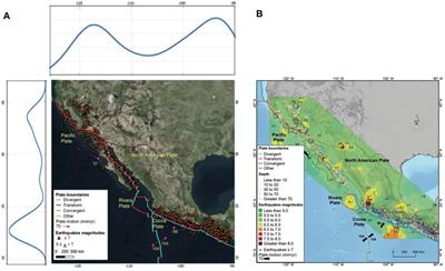 Long-Term Forecasting of Strong Earthquakes in North America, South America, Japan, Southern China and Northern India With Machine Learning